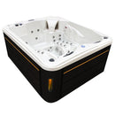 Hydrosan Garten-Whirlpool-Badewanne SPA705 Weißperle Anthrazit Gehäuse 210x170 cm