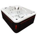 Hydrosan Garten-Whirlpool-Badewanne SPA705 Weißperle Anthrazit Gehäuse 210x170 cm
