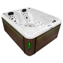 Hydrosan Garten-Whirlpool-Badewanne 705 Weißperle Kaffeegehäuse 210x170 cm