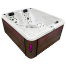 Hydrosan Garten-Whirlpool-Badewanne 705 Weißperle Kaffeegehäuse 210x170 cm