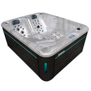 Hydrosan Garten-Whirlpool-Badewanne SPA705 Cappuccino Anthrazit Gehäuse 210x170 cm
