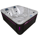 Hydrosan Garten-Whirlpool-Badewanne SPA705 Cappuccino Anthrazit Gehäuse 210x170 cm
