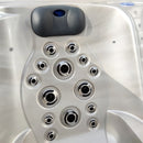 Hydrosan Garten-Whirlpool-Badewanne SPA705 Cappuccino Anthrazit Gehäuse 210x170 cm