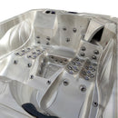 Hydrosan Garten-Whirlpool-Badewanne SPA705 Cappuccino Anthrazit Gehäuse 210x170 cm