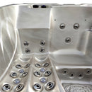 Hydrosan Garten-Whirlpool-Badewanne SPA705 Cappuccino Anthrazit Gehäuse 210x170 cm