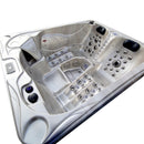 Hydrosan Garten-Whirlpool-Badewanne SPA705 Cappuccino Anthrazit Gehäuse 210x170 cm