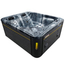 Hydrosan Garten-Whirlpool-Badewanne Spa705 Black Ocean Wave Anthrazit Gehäuse 210x170 cm