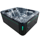 Hydrosan Garten-Whirlpool-Badewanne Spa705 Black Ocean Wave Anthrazit Gehäuse 210x170 cm