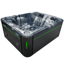 Hydrosan Garten-Whirlpool-Badewanne Spa705 Black Ocean Wave Anthrazit Gehäuse 210x170 cm