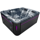 Hydrosan Garten-Whirlpool-Badewanne Spa705 Black Ocean Wave Anthrazit Gehäuse 210x170 cm