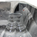 Hydrosan Garten-Whirlpool-Badewanne Spa705 Odyssey Anthrazit Gehäuse 210x170 cm
