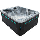 Hydrosan Garten-Whirlpool-Badewanne Spa705 Odyssey Anthrazit Gehäuse 210x170 cm