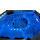 Hydrosan Garten-Whirlpool-Badewanne Spa743 Weißperle Kaffeegehäuse 220x220 cm