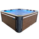 Hydrosan Garten-Whirlpool-Badewanne Spa743 Cappuccino Kaffeebezug 220x220 cm