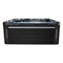 Hydrosan Garten-Whirlpool-Badewanne 743 Schwarz Ozeanwelle Schwarzes Gehäuse 220x220 cm
