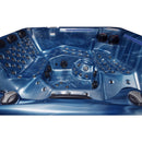 Hydrosan Garten-Whirlpool-Badewanne Spa743 Blau Ozeanwelle Grau Gehäuse 220x220 cm