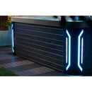 Hydrosan Garten-Whirlpool-Badewanne Spa743 Blau Ozeanwelle Grau Gehäuse 220x220 cm