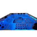 Hydrosan Garten-Whirlpool-Badewanne Spa743 Weiß-Perlbraune Abdeckung F21 220x220 cm