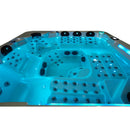 Hydrosan Garten-Whirlpool-Badewanne Spa743 Weiß-Perlbraune Abdeckung F21 220x220 cm