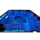 Hydrosan Garten-Whirlpool-Badewanne Spa743 Weiß-Perlbraune Abdeckung F21 220x220 cm