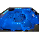 Hydrosan Garten-Whirlpool-Badewanne Spa743 Weiß-Perlbraune Abdeckung F21 220x220 cm