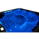 Hydrosan Garten-Whirlpool-Badewanne Spa743 Weiß-Perlbraune Abdeckung F21 220x220 cm