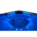 Hydrosan Garten-Whirlpool-Badewanne Spa743 Weiß-Perlbraune Abdeckung F21 220x220 cm