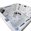 Hydrosan Garten-Whirlpool-Badewanne Spa743 Weiß-Perlbraun Gehäuse 220x220 cm