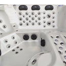 Hydrosan Garten-Whirlpool-Badewanne Spa743 Weiß-Perlbraun Gehäuse 220x220 cm