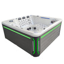Hydrosan Garten-Whirlpool-Badewanne SPA743 Cappuccino-Grau Gehäuse 220x220 cm