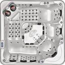 Hydrosan Garten-Whirlpool-Badewanne SPA743R ECO CAPPUCCINO GRAU GEHÄUSE 220x220 CM
