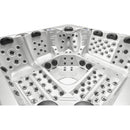 Hydrosan Garten-Whirlpool-Badewanne SPA743R ECO CAPPUCCINO GRAU GEHÄUSE 220x220 CM