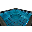 Hydrosan Garten-Whirlpool-Badewanne SPA743R ECO CAPPUCCINO GRAU GEHÄUSE 220x220 CM