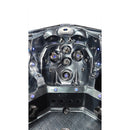 Hydrosan Garten-Whirlpool-Badewanne Spa746 Schwarzes Wellengehäuse Graue Platte F24 230x230 cm