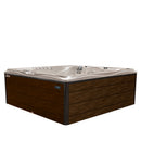 Hydrosan Garten-Whirlpool-Badewanne Spa746 Weiß-Perlbraun Abdeckung F21 230x230 cm