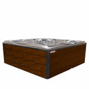 Hydrosan Garten-Whirlpool-Badewanne Spa746 Weiß-Perlbraun Abdeckung F21 230x230 cm