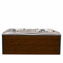 Hydrosan Garten-Whirlpool-Badewanne Spa746 Weiß-Perlbraun Abdeckung F21 230x230 cm