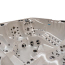 Hydrosan Garten-Whirlpool-Badewanne Spa746 Weiß-Perlbraun Abdeckung F21 230x230 cm