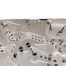 Hydrosan Garten-Whirlpool-Badewanne Spa746 Weiß-Perlbraun Abdeckung F21 230x230 cm