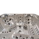 Hydrosan Garten-Whirlpool-Badewanne Spa746 Weiß-Perlbraun Abdeckung F21 230x230 cm