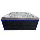 Hydrosan Garten-Whirlpool-Badewanne Spa747 Cappuccino-Grau Gehäuse F22 210x210 cm
