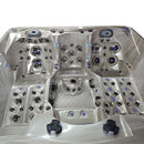 Hydrosan Garten-Whirlpool-Badewanne Spa747 Cappuccino-Grau Gehäuse F22 210x210 cm