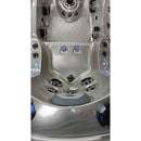 Hydrosan Garten-Whirlpool-Badewanne Spa747 Cappuccino-Grau Gehäuse F22 210x210 cm