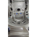 Hydrosan Garten-Whirlpool-Badewanne Spa747 Cappuccino-Grau Gehäuse F22 210x210 cm