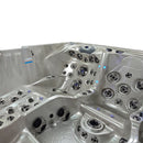 Hydrosan Garten-Whirlpool-Badewanne Spa747 Cappuccino-Grau Gehäuse F22 210x210 cm