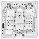 Hydrosan Garten-Whirlpool-Badewanne Spa747 Weiß-Perlbraune Abdeckung F21 210x210 cm