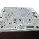 Hydrosan Garten-Whirlpool-Badewanne Spa747 Weiß-Perlbraune Abdeckung F21 210x210 cm