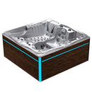 Hydrosan Garten-Whirlpool-Badewanne SPA747 Cappuccino-Braun Abdeckung F21 210x210