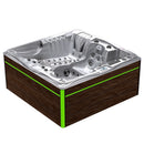Hydrosan Garten-Whirlpool-Badewanne SPA747 Cappuccino-Braun Abdeckung F21 210x210