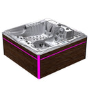 Hydrosan Garten-Whirlpool-Badewanne SPA747 Cappuccino-Braun Abdeckung F21 210x210